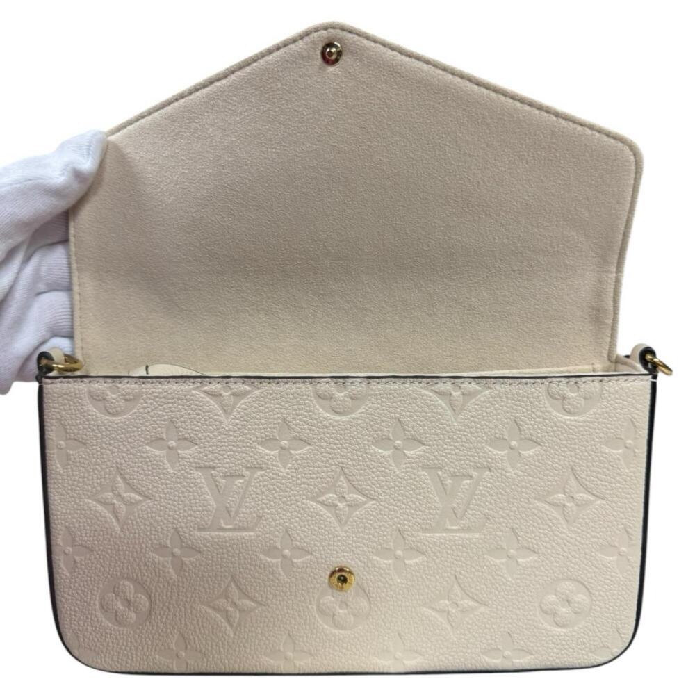 Louis Vuitton Pochette Felicie Monogram Empreinte Shoulder Bag, M82363 White,... - Picture 9 of 12